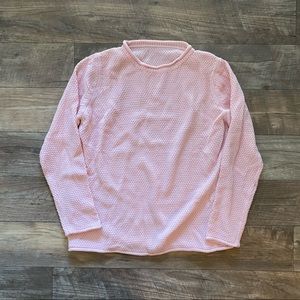 XL Pink Textured Sweater